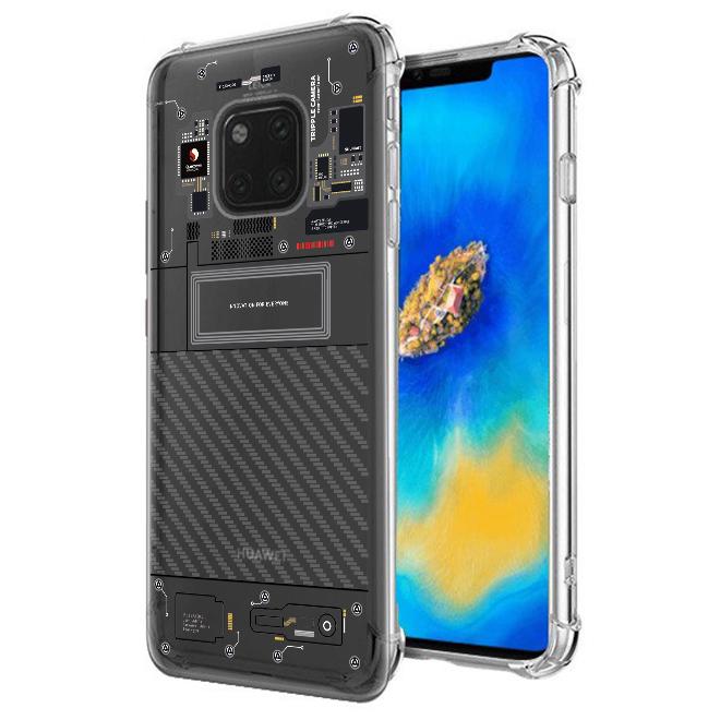 เคส สำหรับ Huawei Mate 20 Pro [Explorer Series] 3D Anti-Shock Protection TPU Case [Transparent]