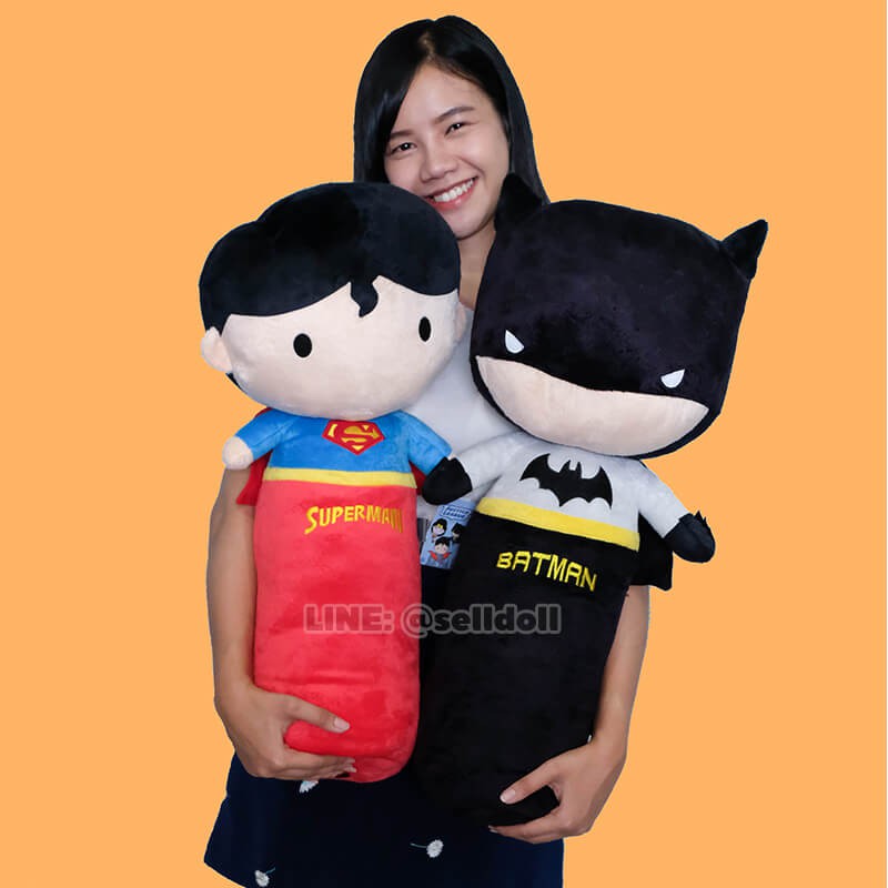 หมอนข้างตุ๊กตา Justice League ลิขสิทธิ์แท้ / หมอน แบทแมน Batman ซูเปอร์แมน Superman วันเดอร์ วูแมน Wonder Woman Flash ราคา ถูกที่สุด ดีลบีเคเค แกลเลอรีภาพที่ 3