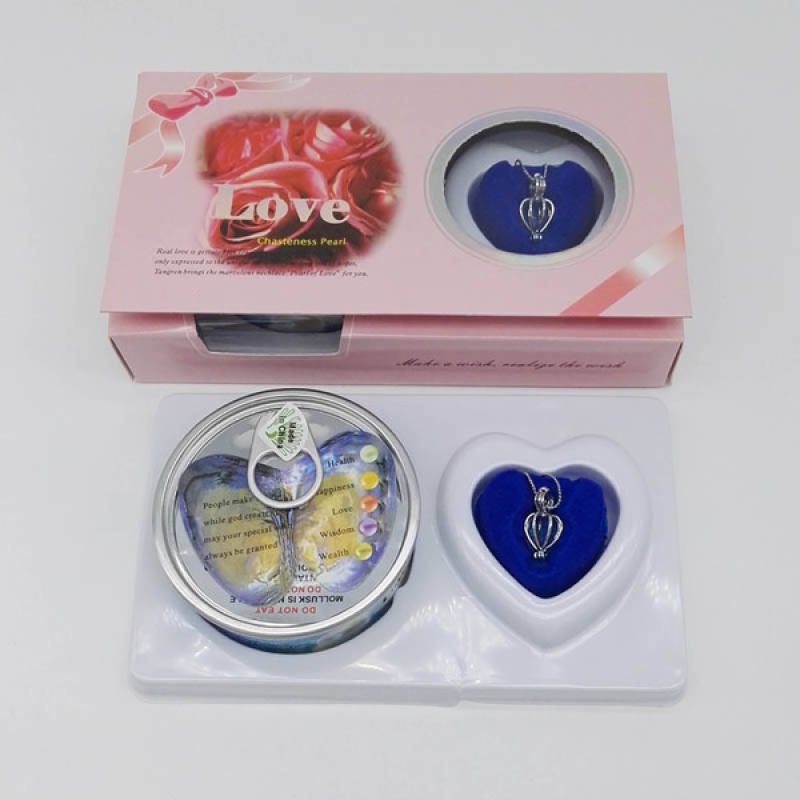 สร้อยไข่มุก เครื่องประดับจี้ไข่มุก มุกแท้ Necklace Gift DIYสร้อยคอของขวัญ ของขวัญวันพิเศษ กล่องขนาด 18×10×3.5cmน.น.จ.
