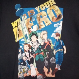 เสื้อยืด Usa การ์ตูนอนิเมะมังงะญี่ปุ่น มาแรง My Hero Academia สภาพใหม่มือ1 Size L อก21.5/ยาว29.5