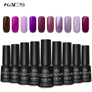 KADS เจลยาทาเล็บสีม่วง 20 สียูวีเจลแล็กเกอร์ 7ml แต่งเล็บเจลทาเล็บทาเล็บ