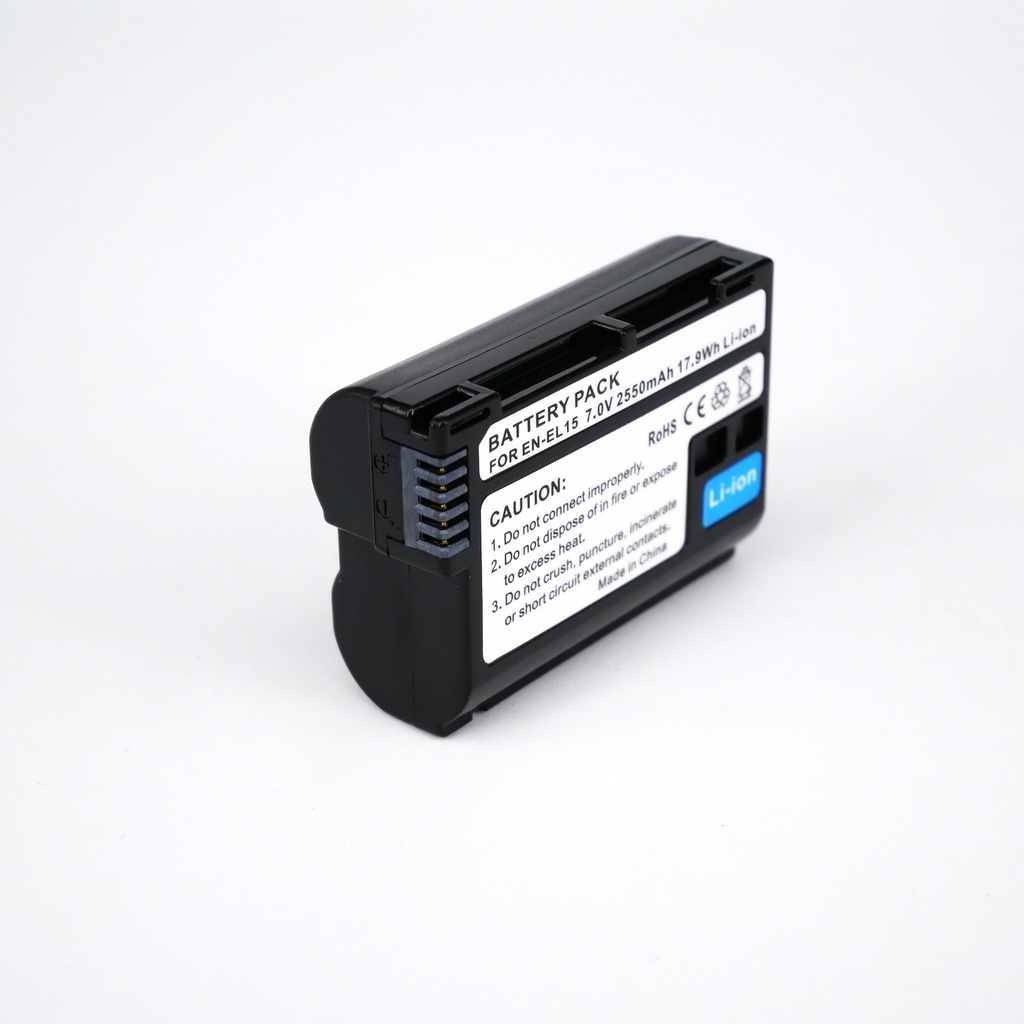 (แพ็คคู่2ชิ้น) แบตเตอร์รี่กล้อง รหัสแบต EN-EL15,ENEL15 for Nikon D7000,D7100,D7200 Nikon V1