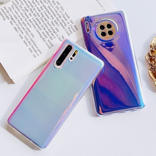 เคสโทรศัพท์ซิลิโคน TPU นิ่ม กันกระแทก ไล่โทนสีรุ้ง กลิตเตอร์ออโรร่า หลากสี สําหรับ Huawei Nova Y70 Y90 10 9 8 8i 7 7i 6 5 5i 4 SE Pro