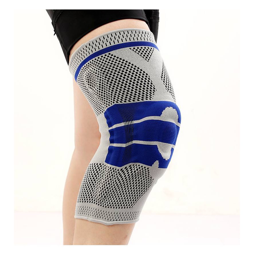 ผ้ารัดเข่า Support Knee ซัพพอร์ตเข่า รองรับข้อเข่าจากการออกกำลังกาย เล่นกีฬาทุกประเภท 1 ชิ้น (สีเทา)