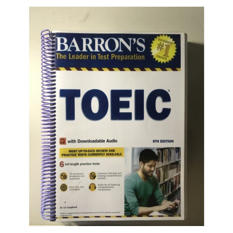 หนังสือTOEIC BARRON'S 2020 (แนวข้อสอบโทอิคแบบใหม่2020)