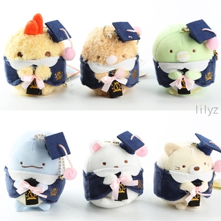 พวงกุญแจ จี้ตุ๊กตา Sumikko Gurashi Graduation น่ารัก ของเล่นสําหรับเด็ก