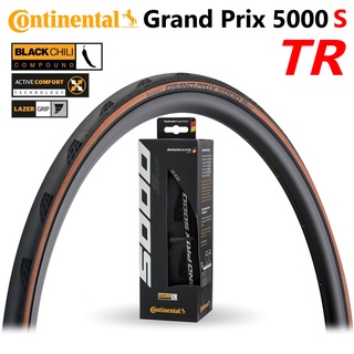 Continental Grand Pix GP5000 S TR Tubeless พร้อมส่ง (สีดํา / ใส) ยางพับ TLR ขนาด 28 นิ้ว