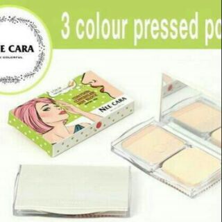 แป้ง NEE CARA 3 COLOR PRESSED POWDER