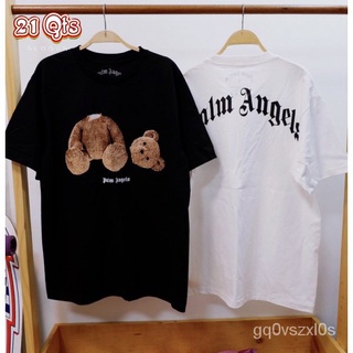 คอลูกเรือเสื้อยืดคอกลม21 สินค้าเดิม-เสื้อยืดแขนสั้น Palm  ลายหมี kill the bear S-3XL/!ผ้าฝ้ายแท้