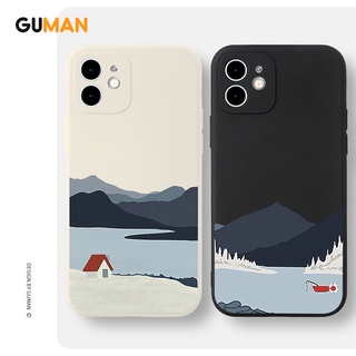 Guman เคสไอโฟน เคสซิลิโคนนุ่มขอบเหลี่ยมกันกระแทกน่ารักตลก เคสโทรศัพท์ Compatible for iPhone 14 13 12 11 Pro Max SE 2020 X XR XS 8 7 6 6S Plus พลัส XYB608