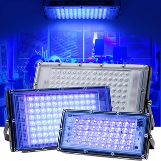 แสง UV 220V ไฟแบล็คไลท์ 50W 100W 150W สปอตไลท์ UV Black Light ไฟสีม่วง ไฟเวที ไฟสปอตไลท์ ไฟ IP66 กันน้ำ