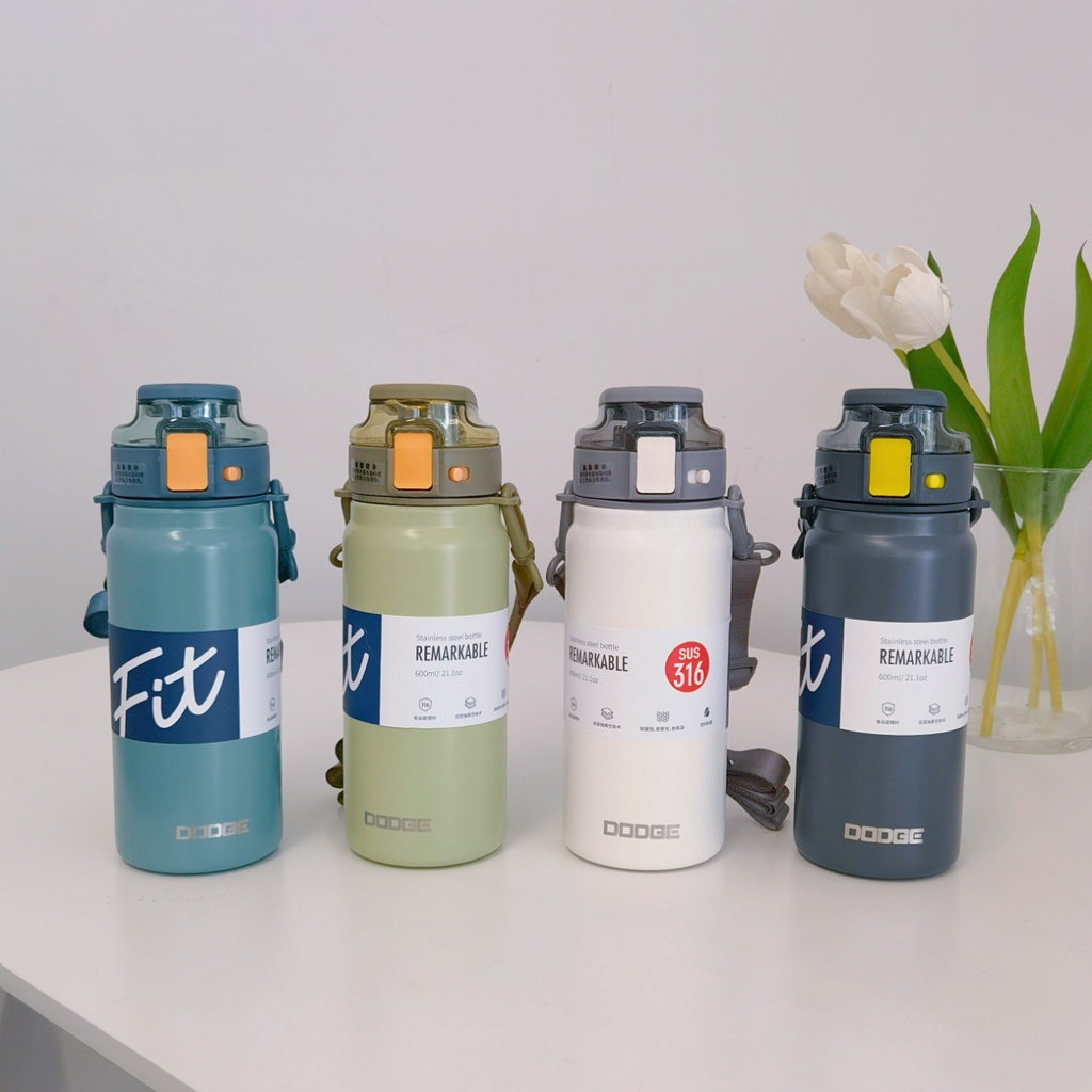 DODGE กระติกเก็บความเย็น ขวดน้ำสแตนเลส316 กระบอกเก็บความเย็น กระติกเก็บความร้อน กระบอกเก็บความร้อน แ