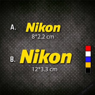 สติกเกอร์กล้อง Nikon / นิคอน 2 ขนาด งานไดคัทสะท้อนแสง3M