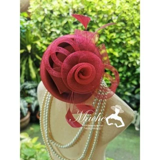 SET N001 กิ๊บหมวก ผู้ดีอังกฤษ fascinator​ สไตส์คุณหนูผู้ดีอังกฤษ​ กิ๊บหมวก