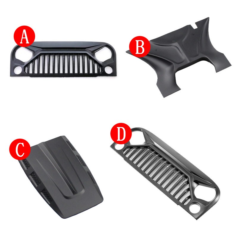 กระจังหน้า ช่องอากาศเข้า และฮู้ดเครื่องยนต์ สําหรับรถไต่หินบังคับ 1/10 Axial SCX10 90046