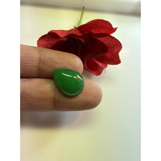 Lab made Jade 12x16mm Pear shape