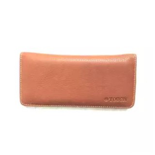 TOUGH กระเป๋าสตางค์ใบยาว กระเป๋าถือ  หนังแท้หนังนิ่ม Genuine Leather Wallet Long Card Case Business Card Book for Men