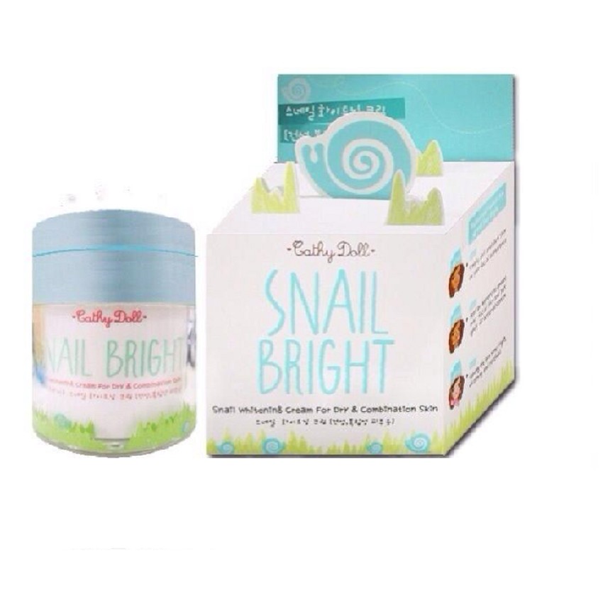 Karmart Snail Whitening Cream 50g Cathy Doll (For Dry & Combination Skin)