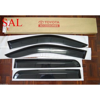 ศูนย์แท้ กันสาดประตู 4ประตู โตโยต้า วีโก้ 2005 - 2014 สีดำใส Toyota Vigo SR5 Genuine กันสาด คิ้วกันสาด กันฝน แชมป์ champ