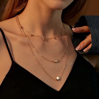 สร้อยคอสไตล์เกาหลี 3 เลเยอร์ พร้อมส่ง!