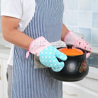 ถุงมือกันความร้อนสำหรับห้องครัว ถุงมือเตาอบ ถุงมือไมโครเวฟ   Kitchen insulated gloves