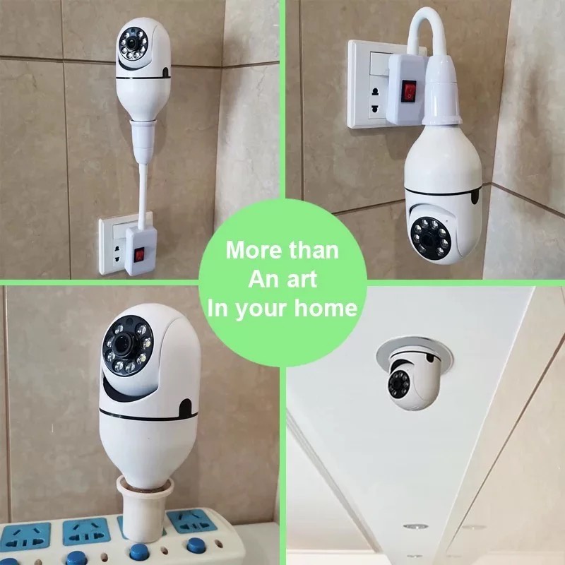 กล้องหลอดไฟAPP：yooseeกล้องวงจรปิด ip cameraเชื่อมต่อไวไฟสัญญาณดี 2ล้านพิกเซล ดูผ่านมือถือ HDcameraของแท้ ภาพชัด