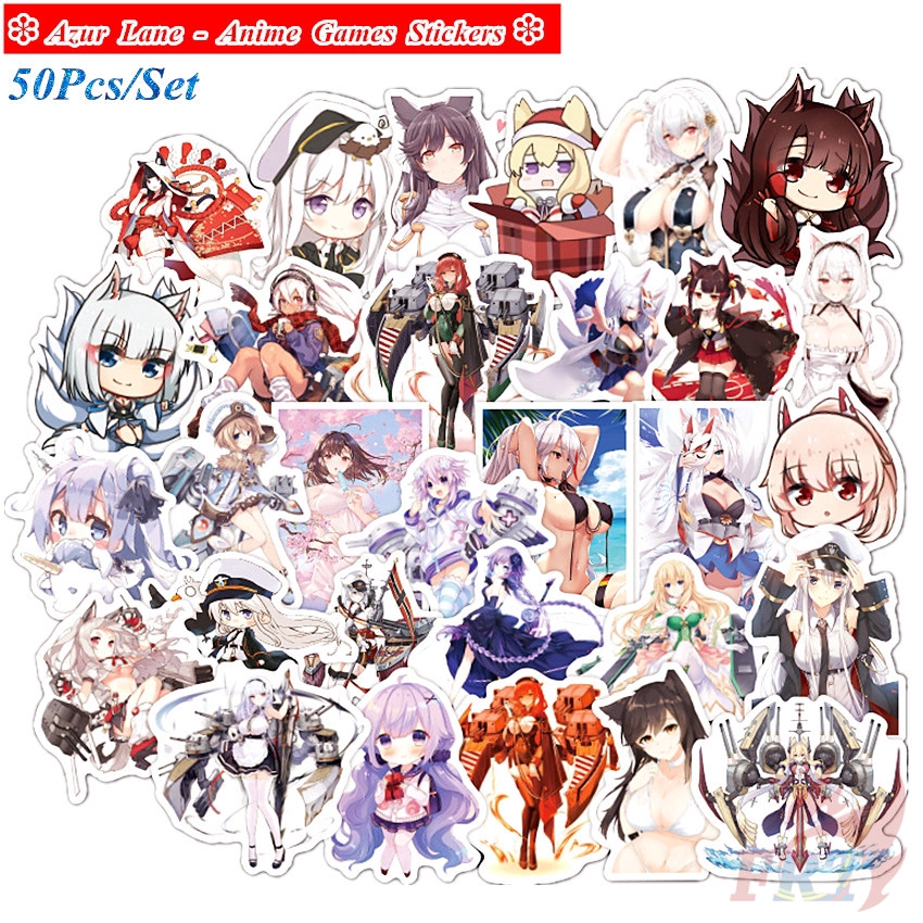 ❉ Azur Lane Series 01 - Anime สติ๊กเกอร์ ❉ 50Pcs/Set ACGN Two Dimensions Games DIY Fashion Doodle De