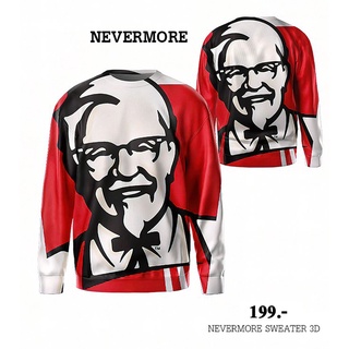 NEVERMORE T-SHIRT 3D  ใส่ได้ทั้งชายและหญิง