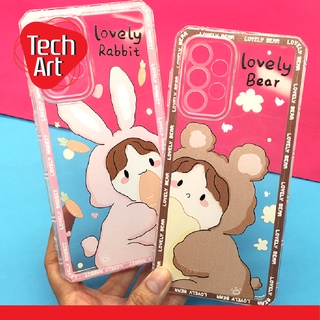 Oppo A16k / A57(2022) / A96(4G) เคสมือถือซิลิโคน TPU นิ่มใสกันกล้อง มุมตัด ลายน้องๆการ์ตูนน่ารักๆ เคสนิ่มใส เคสออปโป้