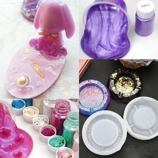 พร้อมส่ง!! ผงสี ผงมุก สีผสมเรซิ่น สีผสมซิลิโคน สีผสมเทียน สีมุก 10 กรัม ผงไมก้า mica powder (03PD003)
