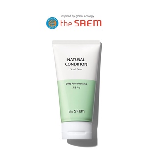 [THE SAEM] Natural Condition Scrub Foam [Deep pore cleansing] 150g โฟมขัดผิว ทําความสะอาดรูขุมขนอย่สินค้าเกาหลีแท้ ๆส่งตรงจากเกาหลี