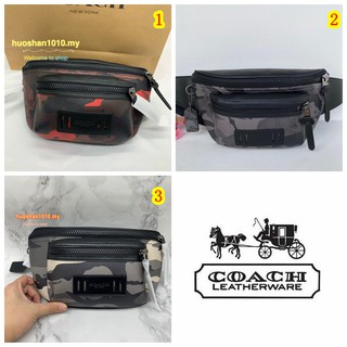 Outlet ส่วนลด🌈 COACH F89034 กระเป๋าคาดเข็มขัด TERRAIN ผืนผ้าใบซิกเนเจอร์พร้อมพิมพ์ลายพราง