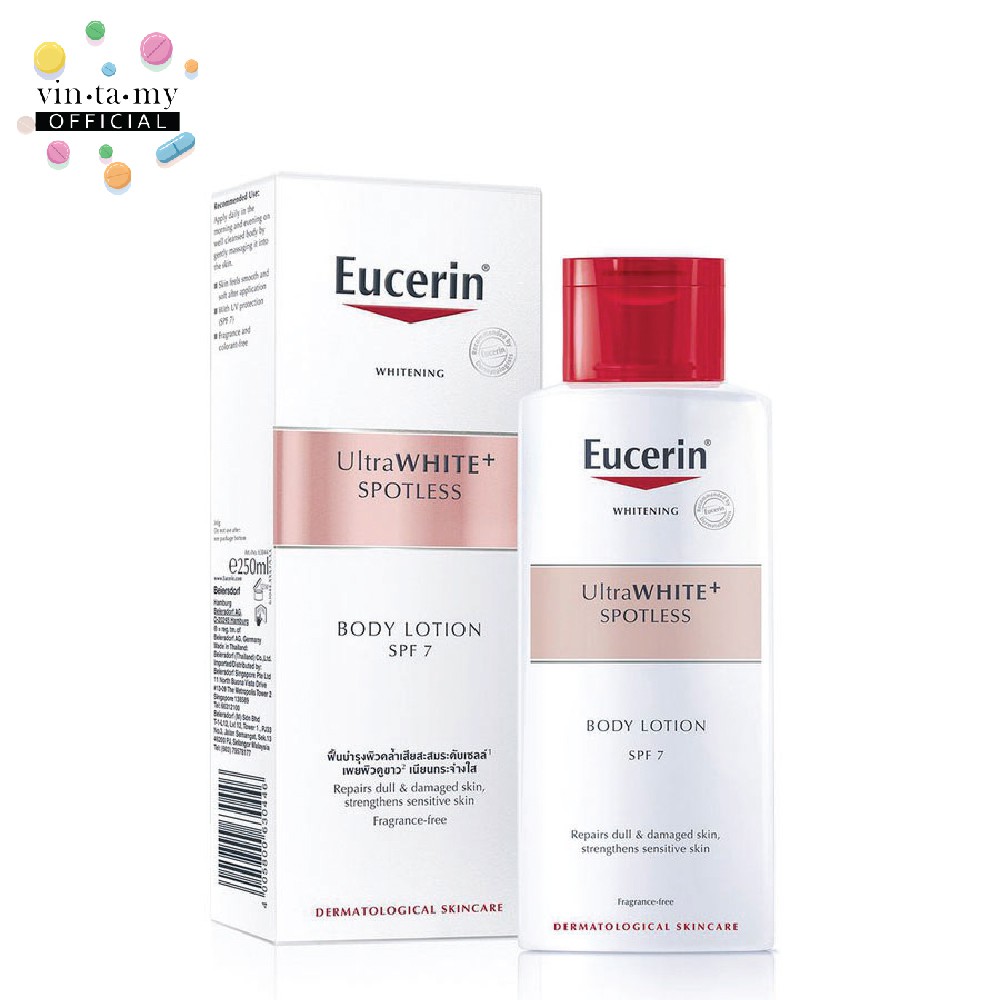 [พร้อมส่ง] Eucerin(ยูเซอร์ริน ) UltraWHITE+ Spotless Body Lotion SPF 7