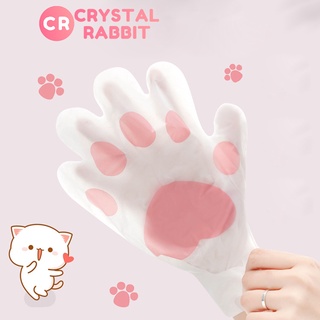 CRYSTAL RABBIT มาส์กมือ Hand Mask มาส์กมือแมว มาส์กบำรุงผิวมือป้อนอาหารเข้าผิวทำให้ผิวเรียบเนียน ปกป้องผิวมือไม่ให้แตกแห้ง แผ่นมาส์กมือนุ่ม ปรับสภาพผิวมือให้ขาวกระจ่างใส เพิ่มความชุ่มชื้มให้ผิว บำรุงมือและเล็บ ลดริ้วรอย