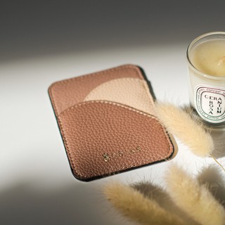 (BEIGE) Sodiac Sticky On Cardholder &amp; Wallet ที่ใส่บัตร/การ์ด ติดโทรศัพท์มือถือ  กระเป๋าใส่นามบัตรติดโทรศัพท์มือถือ