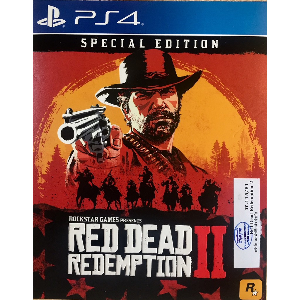 PS4 Game Red Dead Redemtion II เกมส์มือสอง สภาพดีมาก ราคาถูก ส่งฟรีทั่วไทย - Slightly Used, Decent, Cheap, Free Shipping