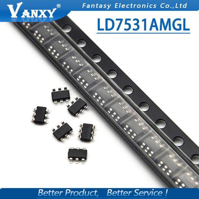 10pcs LD7531AMGL SOT-23-6 LD7531 SOT-23 SOT23-6 31A 31R ชิปการจัดการพลังงาน LCD