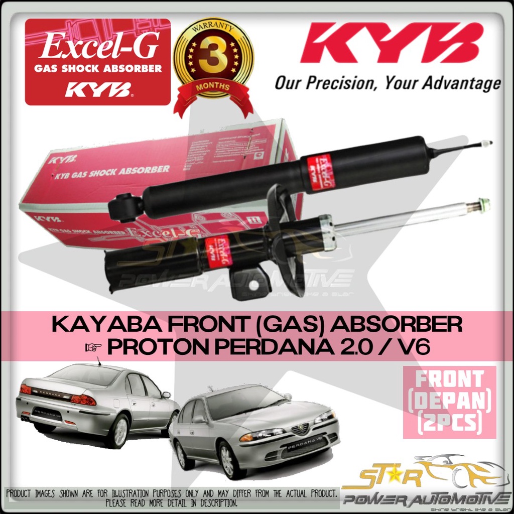 KAAYABA KYB EXCEL G Proton Perdana 2.0 / V6 โช้คอัพแก๊ส ( ด้านหน้า 2 ชิ้น )