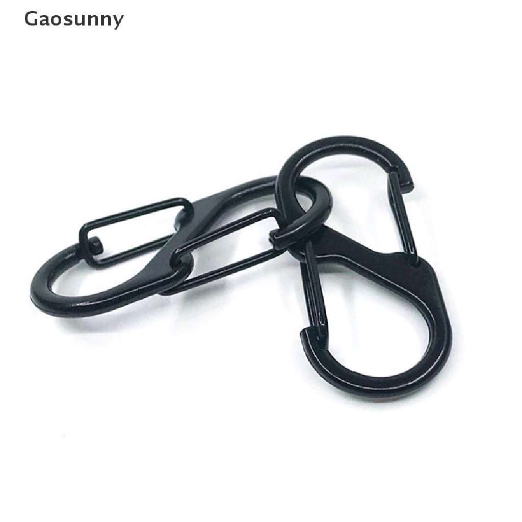 Gaosunny ตะขอล็อคพวงกุญแจสแตนเลส S Type Carabiner #6