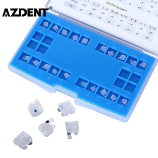 AZDENT Dental Orthodontic Ceramic Brackets Hooks Marked