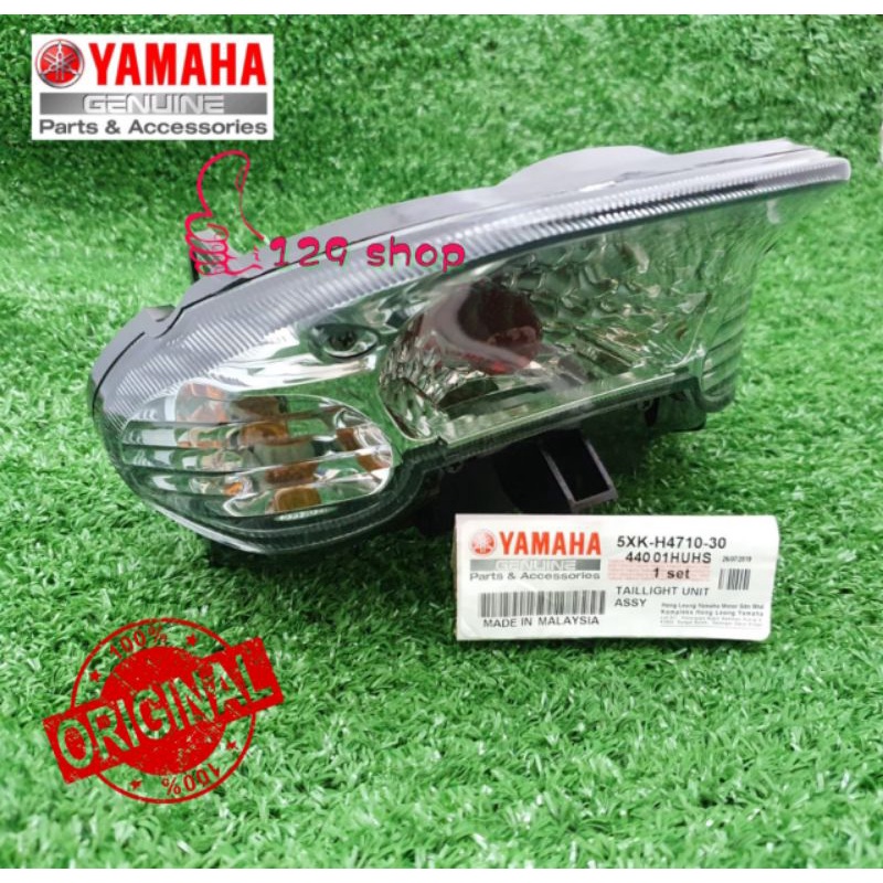 Yamaha Y125ZR (tupai) ไฟท้าย Assy + หลอดไฟสีแดง (5XK-H4710-30)