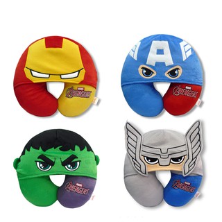 Marvels หมอนรองคอตัวยูมีฮู้ด Avengers รุ่นนี้มีหมวกเอามาปิดตาได้ (สินค้าลิขสิทธิ์แท้ จากโรงงานผู้ผลิต)