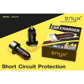 ENYX Car Charger 2.4A 2 USB ECC-01 ที่ชาร์จไฟในรถยนต์