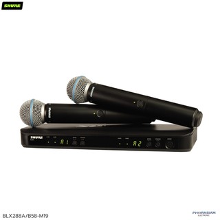 Shure blx288a/b58 Available Transmitter Form factors: Handheld ไมค์ลอยคู่