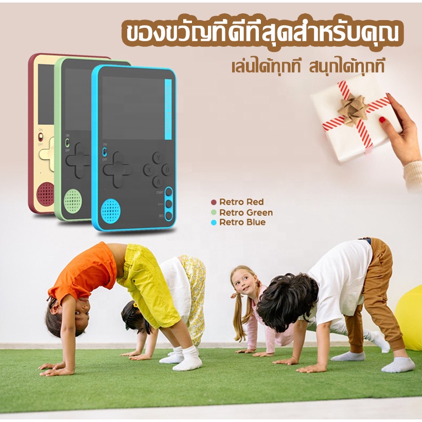 ETRONIK Retro รุ่นแม่เหล็ก K10 Mini วิดีโอเกมมือถือแบบพกพา 2.4 นิ้ว ...