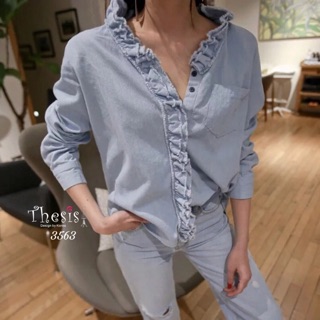 Korea Ruffle Jeans Shirt