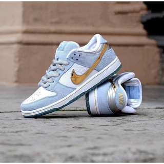 ◈№♂Nike SB Dunk x Sean Cliver Frozen รองเท้าผ้าใบลำลองสำหรับบุรุษและสตรีในวันวาเลนไทน์