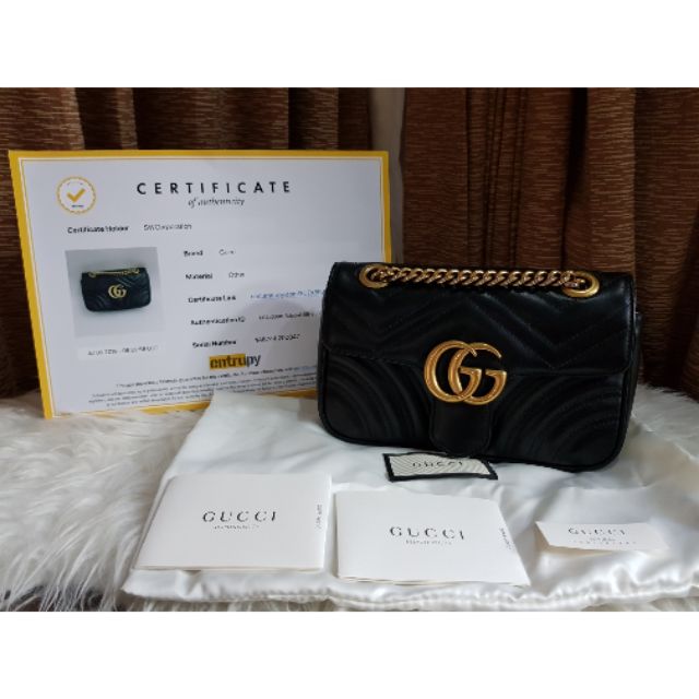 Used like new Gucci marmont 22cm ปี18