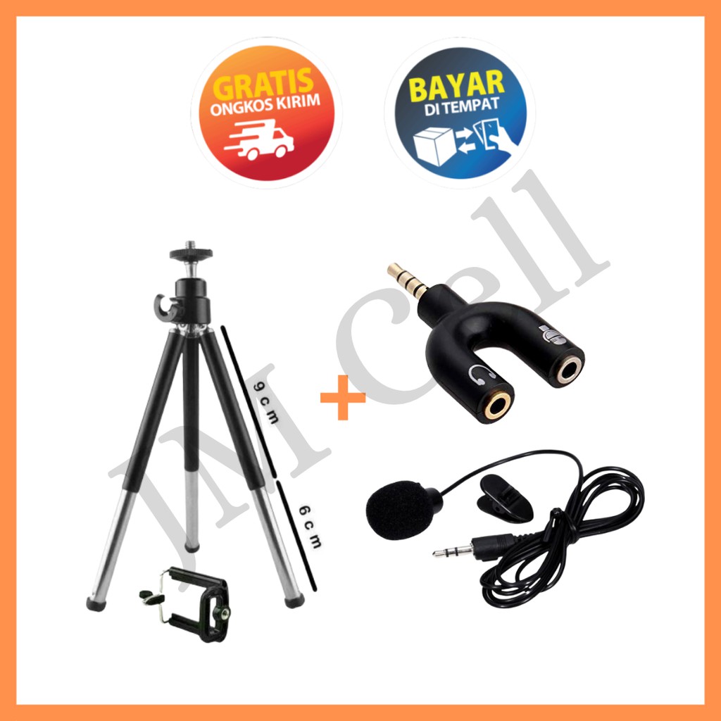 แพ็คเกจ B Youtube Youtuber Smule Recording Tool - Clip On Mic & Audio U Shape Ring