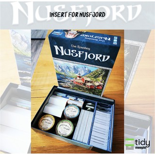 Tidy Insert สำหรับ เกม Nusfjord + expansion Plaice Deck